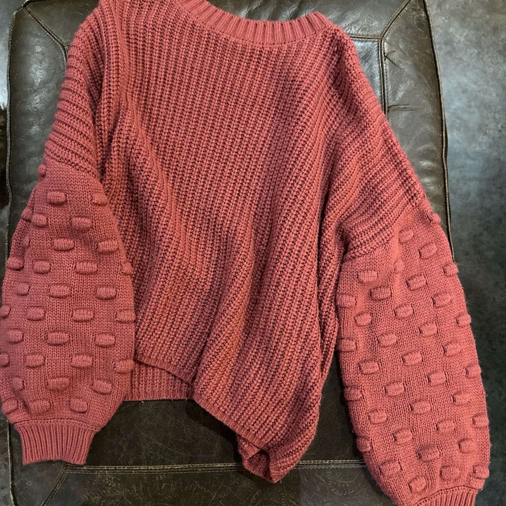 Pink Lily Brick Knit Sweater